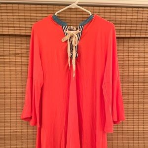 Pink flowy dress